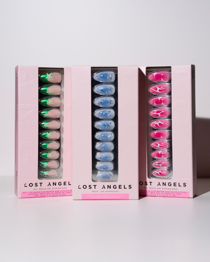 Three boxes of Lost Angels nails